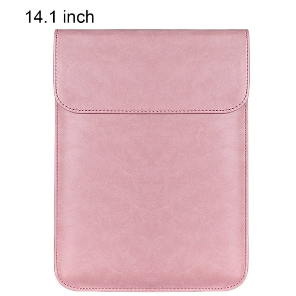 Funda para computadora portátil Funda impermeable para almacenamiento de PU Funda para computadora portátil Reemplazo para MacBook, Rosa, 14.1 pulgadas Noticed EL5337-09B