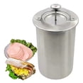 thumbnail image 1 of Ham Maker Meat Press Stainless Steel Deli Meat Press for Making Homemade Lunchmeat Maker, Ham Maker with Thermometer, Sandwich Lunchmeat Pressure Ham Cooker, 1 of 5