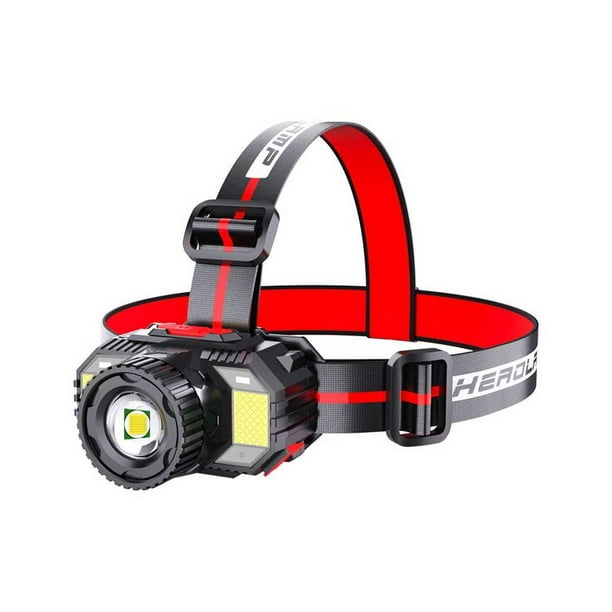 Monstrate Linterna frontal LED de alto lumen para ciclismo, linterna frontal potente recargable con Sensor de trabajo, linterna inteligente para pesca, Iluminación y accesorios Monstrate HA074330-00