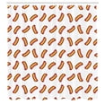 thumbnail image 2 of Ambesonne Hot Dog Shower Curtain, Simple Delicious Food Motif, 69"Wx75"L, Orange Burgundy, 2 of 4