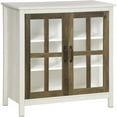 thumbnail image 1 of HOMCOM Kitchen Sideboard with Glass Doors Buffet Cabinet Accent Cabinet, 1 of 10