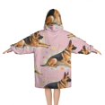 thumbnail image 2 of German Shepherd Blanket Hoodies for Kids 6-13YR Oversize Wearable Blanket Hoodies for Boys Girls Teens, 2 of 7