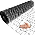 thumbnail image 3 of Black Vinyl Hardware Cloth Mesh fence PVC Coated Welded Wire Metal Garden Plant Fencing  for Chicken Coop and Home Improvement, 3 of 13
