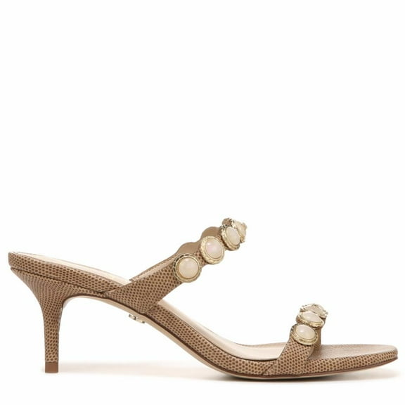 Sam Edelman Women's Palma Heeled Sandals Chai Cream 9.5M