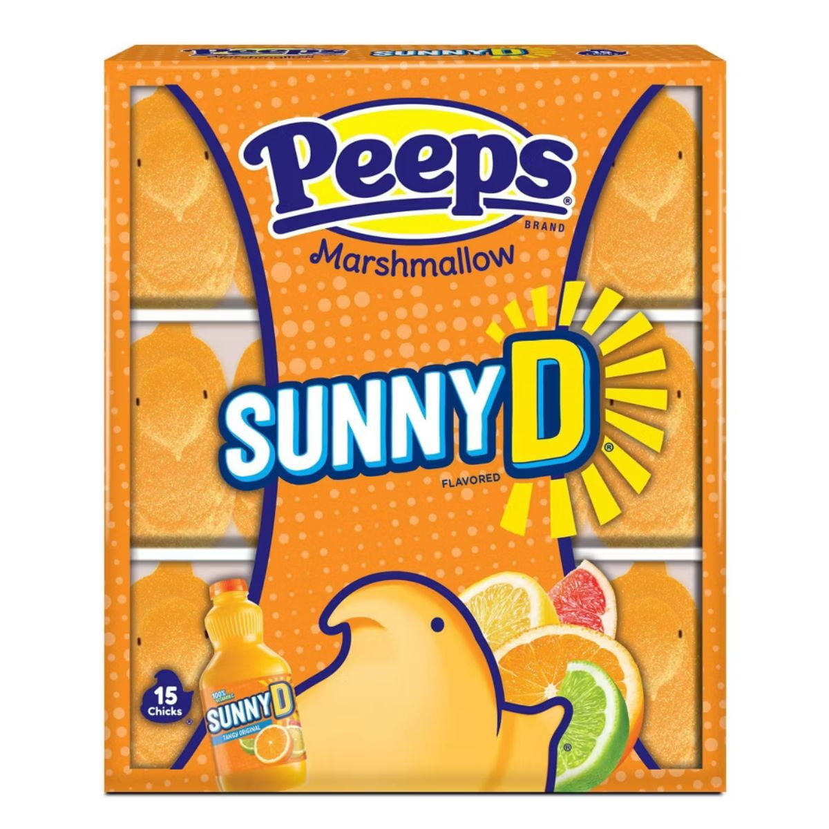 Peeps® Marshmallow Candy Variety 2-Pack – Sunny D Citrus (4.5 oz) & Chili Mango Lime (3 oz) – Limited Edition Easter Candy – 7.5 oz Total