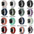 thumbnail image 2 of Scrunchie Bands Compatible with Apple Watch Bands 40mm 38mm 41mm 42mm 44mm 45mm 49mm, Adjustable Braided Elastic Stretchy Nylon Solo Loop Women Men Wristbands for iWatch Series Ultra 9 3 4 5 SE 6 7 8, 2 of 9