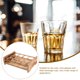 thumbnail image 4 of Bandejas para tazas pequeñas, paletas, soporte de madera para copas de vino, vasos de chupito para servir, servidor de vodka, 4 of 6