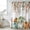 Blue Green Orange, variant on Green Orange Blue Fall Shower Curtain, Waterproof Shower Curtains for Bathroom, Thanksgiving Pumpkin Botanical Vintage Washable Fabric Bathtub Curtain Set Bath Decor with 12 Hooks Extra Long 72"x96"