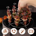 thumbnail image 5 of ABCISI Metal Skewers,Stainless Steel Standing Kebab Skewers Air Fryer Skewers,Reusable BBQ Accessories Vertical Skewer Sticks for Fruit Meat BBQ Kabob,18 Pieces,4Inches, 5 of 6