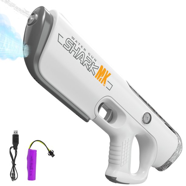 Pistola de agua eléctrica Splashora para niños y adultos con tanque de 250 ml