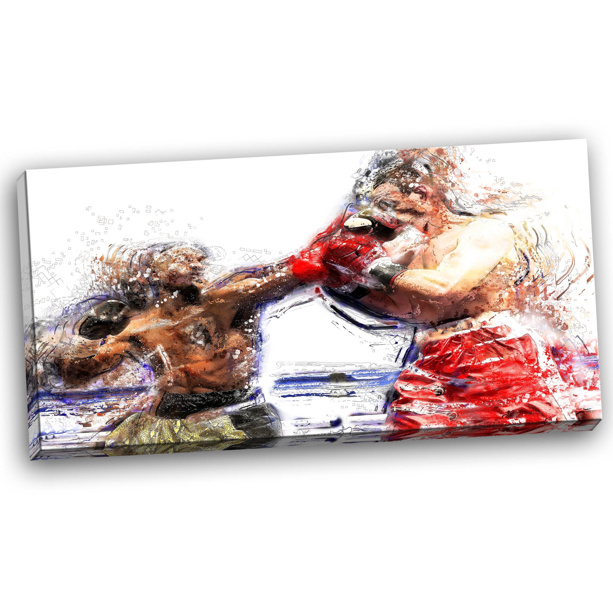 Design Art Boxing Knock Out Graphic Art on Wrapped Canvas