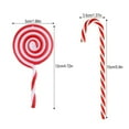 thumbnail image 4 of 16Pcs Candy Cane Christmas Decorations Candy Cane Decorations Christmas Lollipops Candy Cane Decorations for Christmas Tree Candy Cane Ornaments Red and White Candy Cane Tree Decorations, 4 of 6