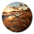 thumbnail image 2 of Designart "Sunrise Breeze on the Beach V" Nautical & Beach Oversized Wall Clock, 2 of 5