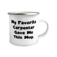 thumbnail image 2 of Special Carpenter Gifts, My Favorite Carpenter Gave Me This Mug, Birthday 12oz Camper Mug For Carpenter from Coworkers, Tools, Hammer, Saw, Drill, Nail Gun, Paint Brushes, Tape Measure, 2 of 2