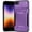 Purple, variant on For iPhone SE 3 (2022) SE/8/7 Ultimate U Design Hybrid with Camera Window Covering - Red