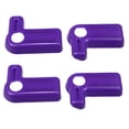 thumbnail image 1 of Unique Bargains 4 piezas de cubierta de manija de interruptor de extracción de techo rígido para Jeep Wrangler JK JKU 2007-2017, color morado, 1 of 1