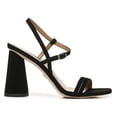 thumbnail image 2 of Sam Edelman Kit Black Square Toe Slingback Strap Cylindrical Block Heel Sandals (Black, 6.5), 2 of 5