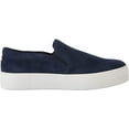 thumbnail image 6 of Steve Madden Gills Navy Suede Rounded Toe Slip On Suede Low Top Sneakers (Navy Premium Suede, 9), 6 of 6