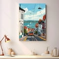thumbnail image 2 of Swansea Travel Canvas, Vintage City Canvas Wales Canvas Wall Art, Swansea Canvas Colorful, Wales Picture Canvas - 104AZ1361, 2 of 2