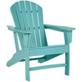 thumbnail image 1 of Bowery Hill Mid Century Adirondack Chair in Turquoise Blue, 1 of 10