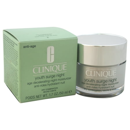 Youth Surge Night Age Decelerating Night Moisturizer - Dry Combination by Clinique for Unisex - 1.7