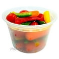 thumbnail image 2 of PCM 16 oz. Heavy Duty Round Deli Food Soup Plastic Container w/Lid 100% BPA Free (Pack of 24 Sets), 2 of 6