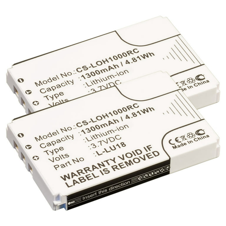 2 Pack for Logitech Harmony Remote 1100 L-LU18 190582-0000 - Walmart.com