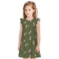 thumbnail image 1 of Balery Birds Wild Ducks Camisón de princesa para niñas, pijama de algodón con mangas abullonadas, suave y bonito.-XX-Large, 1 of 6