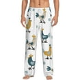 thumbnail image 2 of Kdxio Farm Roosters Print Men's Sleep Pajama Pant Lounge Pants with Pockets, 2 of 8