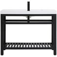 thumbnail image 6 of 42 inch Single Bathroom Metal Vanity in Black, 6 of 14