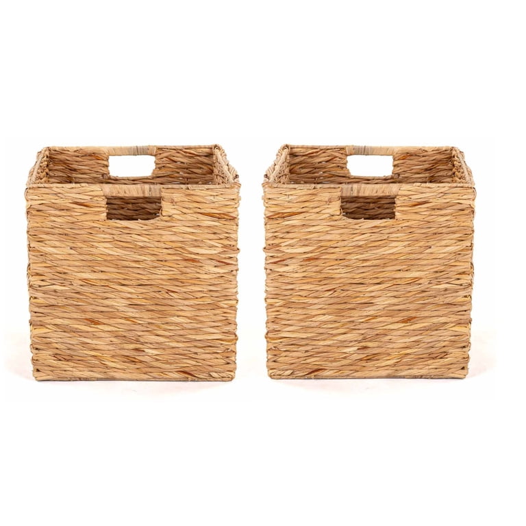 Better Homes & Gardens Collapsible Woven Twisted Bulrush Cube