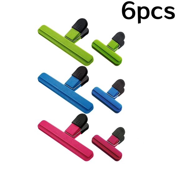 6/12Pcs Portable Large Chip Bag Clips Plastic Assorted Sizes Food Snack Seal Sealing Clip Sealer Clamp Kitchen Storage Tools
