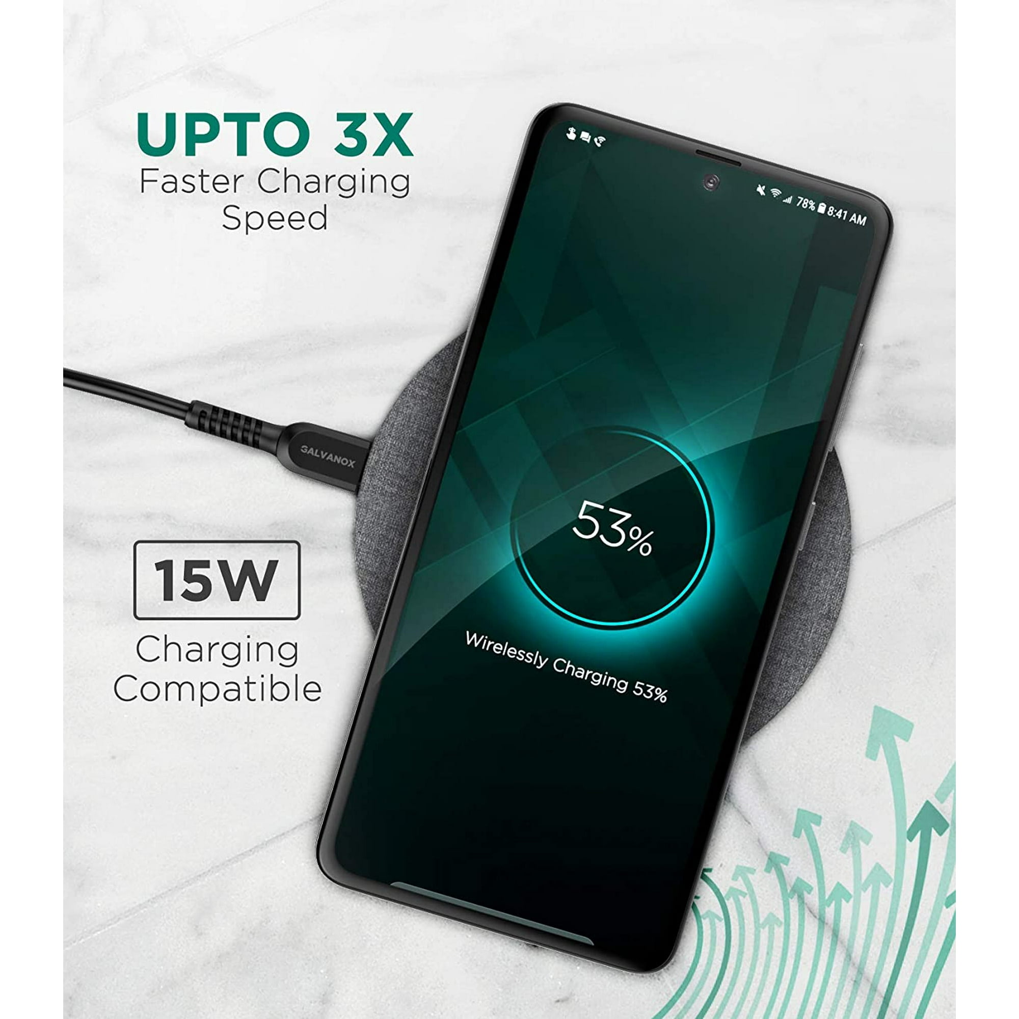 Wireless Charger for Samsung Galaxy S20/ Ultra S10 S9 Plus - Main Image