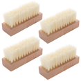 thumbnail image 1 of 4 Pcs Nail Scrub Brush Wooden Non-Slip Hand Brush for Cleaning Fingernail Toe, 1 of 4