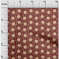 thumbnail image 2 of oneOone Rayon Maroon Fabric Jacobean Floral Sewing Craft Projects Fabric Prints By Yard 56 Inch Wide, 2 of 4