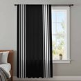 thumbnail image 4 of Black Striped Sheer Curtains 84 Inches Long, Farmhouse Black White Stripes Light Filering Curtains, Breathable Simi Curtain Privacy Drapes for Living Room Bedroom Lightweight Window Treatment, 4 of 9