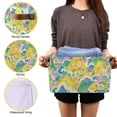 thumbnail image 3 of Yayeee 2 Pack Canvas Storage Basket with Handles for Shelves Fabric Bins Closet Organizer, Yellow Mountains, 3 of 8
