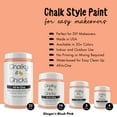 thumbnail image 6 of Chalky Chicks 8 Fl Oz Matte Gingers Blush Pink (Blush/Orange) Chalk Paint for Furniture Without Sanding - No Prep Furniture Paint No Sanding All in One for Crafts, Wood,Walls, Cabinet, Metal, Dresser, 6 of 9