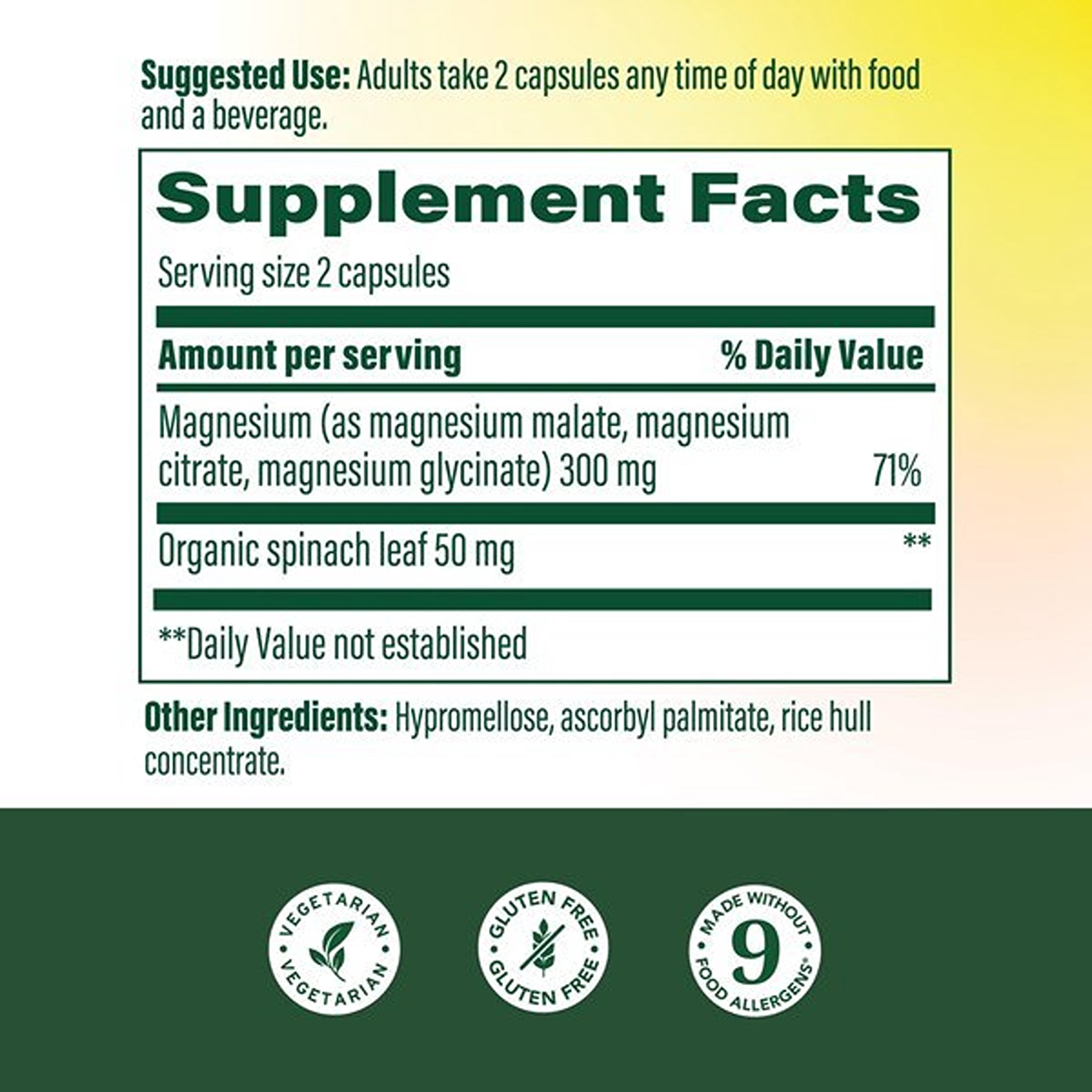 MegaFood Magnesium Glycinate, Citrate & Malate 300mg; Highly Absorbable Triple Magnesium Complex For Women & Men; Supports Heart, Bone, Nerve Health & Normal Sleep Cycles, 120 Capsules, 60 Servings
