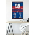 thumbnail image 6 of Giants Four-Time Super Bowl Champions 22'' x 34'' Framed Poster, 6 of 6
