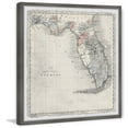 thumbnail image 2 of Marmont Hill Vintage Map of Florida Framed Wall Art, 2 of 6