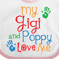 thumbnail image 4 of Inktastic My Gigi and Poppy Love Me Boys or Girls Baby Bib, 4 of 4