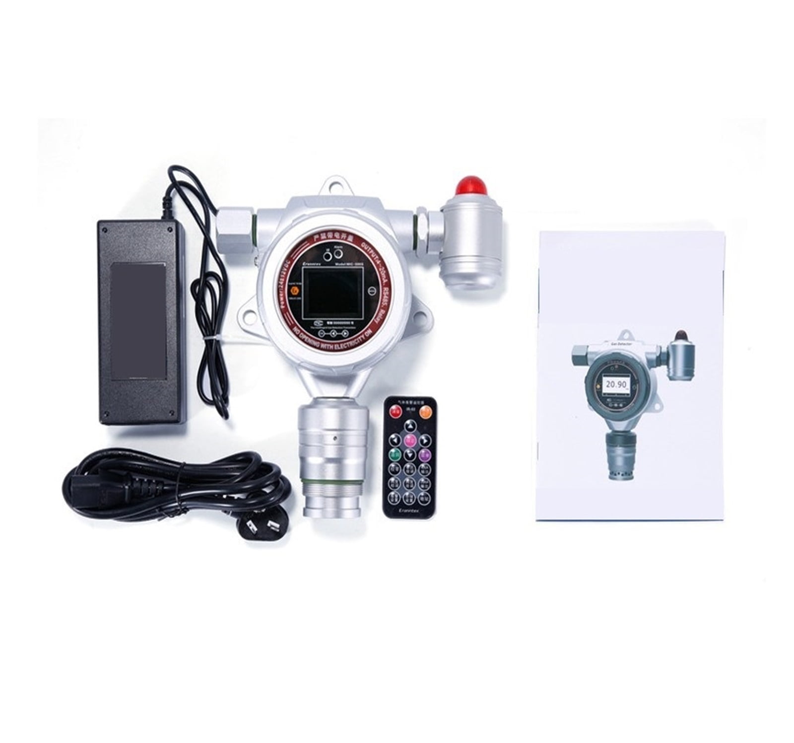 Gas Leak Sniffer Detector,Hydrogen Chloride Gas Detector,with LCD Display Leak Alarm Concentration Tester,0-100ppm , 0-1000ppm , 0-5000ppm