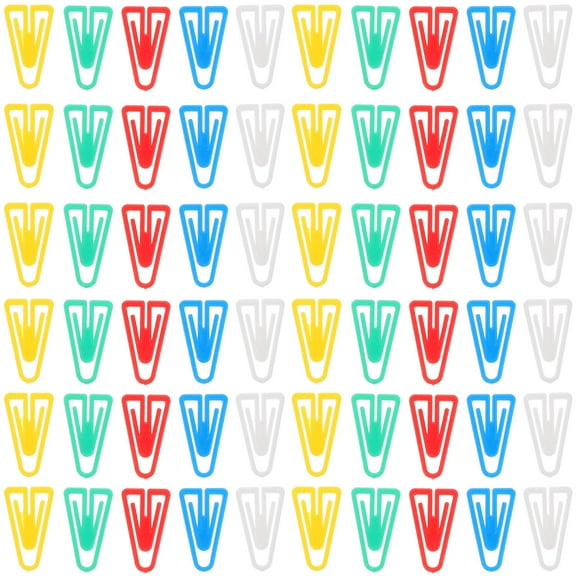 WHAMVOX Adorable Shaped Paper Clips for Organizing Documents and Photos 100pcs Mini Plastic Assorted Color