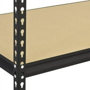 Muscle Rack 48W x 24D x 72H 5-Shelf Steel Freestanding Shelving Unit; Black