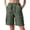 Green, variant on Bike Shorts Women High Waist Pocket Five Point Breathable Plus Size Shorts for Women,Green,S