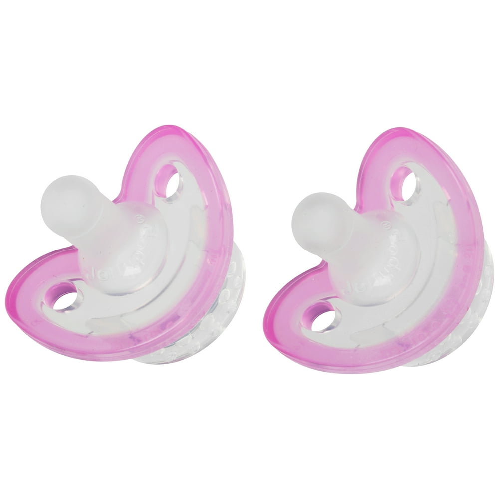 RaZbaby JollyPop Pacifier Newborn (03m, Pink) 2pk