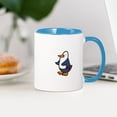 thumbnail image 3 of CafePress - Penguin Heart Mugs - 11 oz Ceramic Mug - Novelty Coffee Tea Cup, 3 of 4