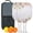 White, variant on Pickleball Paddles Set Of 2, Fiberglass Surface, Spring Flowers Floral Print, 4 Balls & Bag