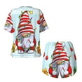 thumbnail image 5 of Naloa Funny Christmas Gnome Women's Short-Sleeved Pajama Set, Loungewear, Summer pajamas, Breathable Cozy - X-Large, 5 of 9